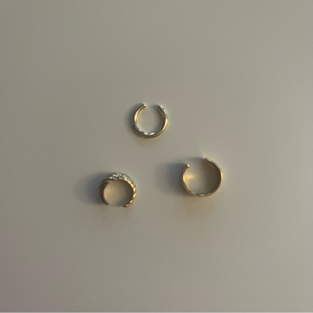 Bundle of 3 Ear Cuffs from Aurate and Ana Luisa